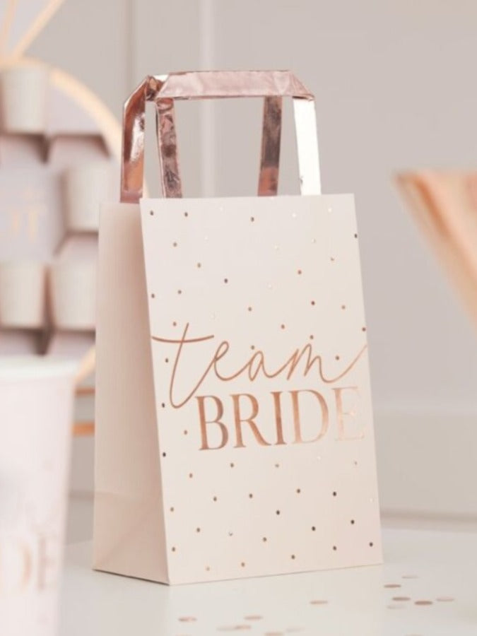 Rose gold bridesmaid sales bag