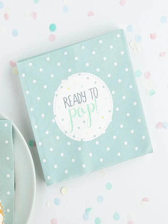 20 Unisex 'Ready To Pop' Napkins