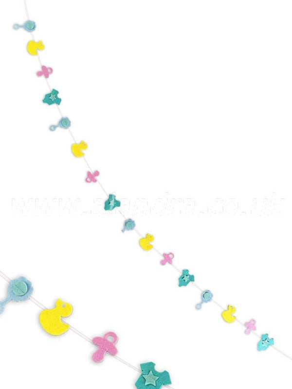 Baby Shower Felt Shaped Banner Bunting