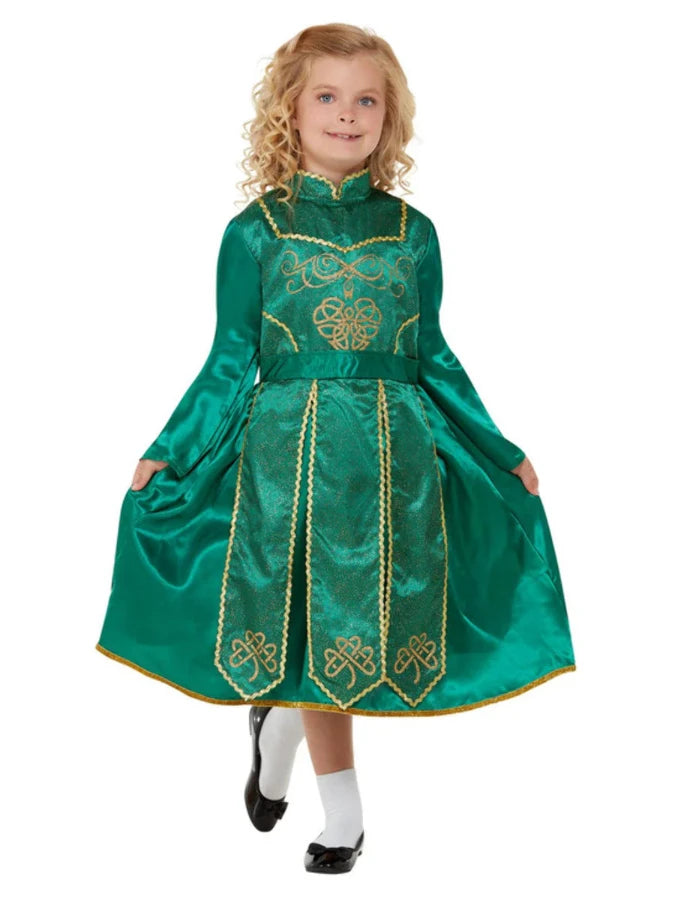 Deluxe Irish Dancer kids Costume