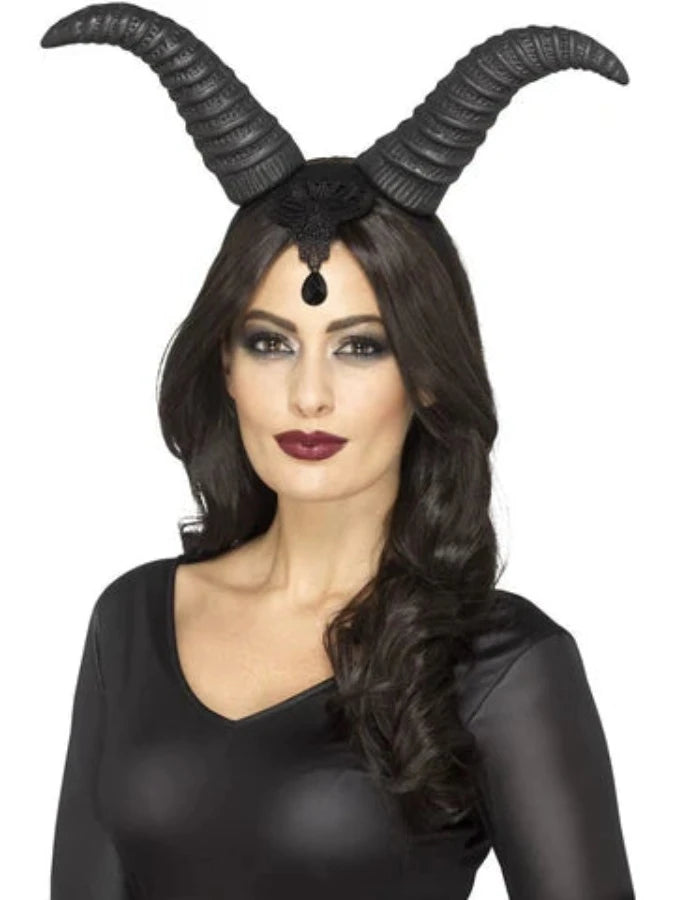 Demonic Queen Horns on headband