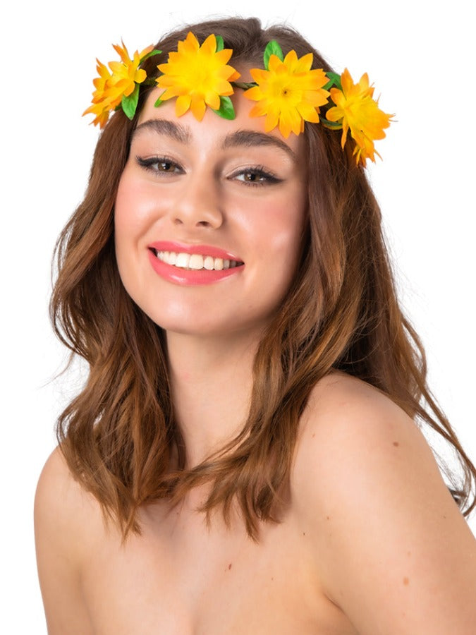 Flower Headband - Orange