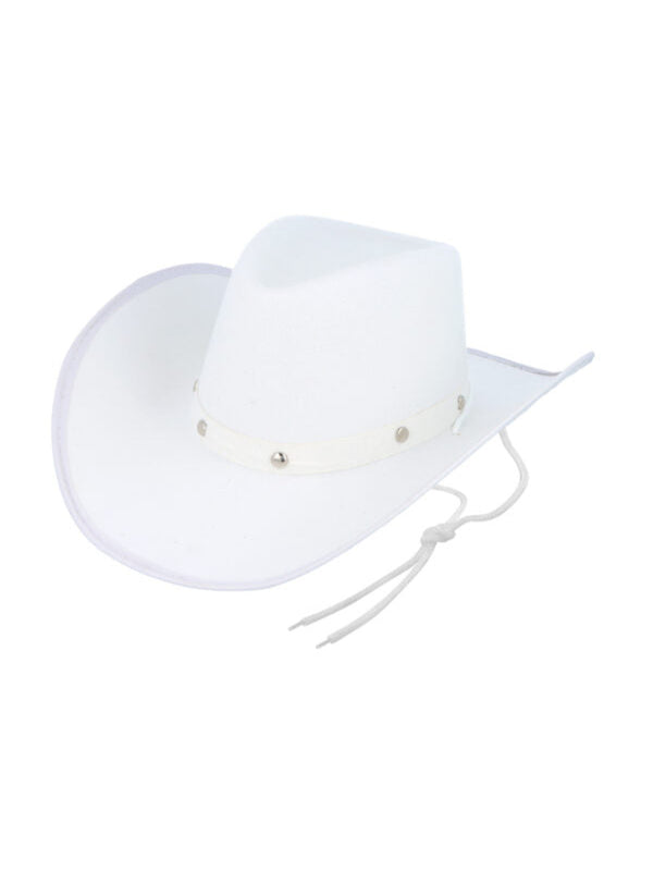 HAT COWBOY WHITE