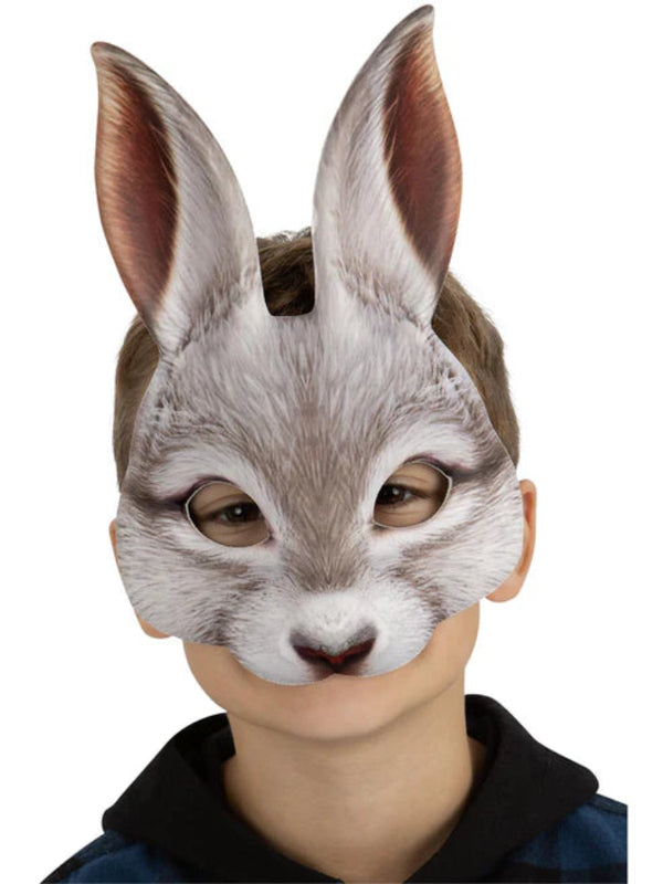 Kids White Rabbit Mask