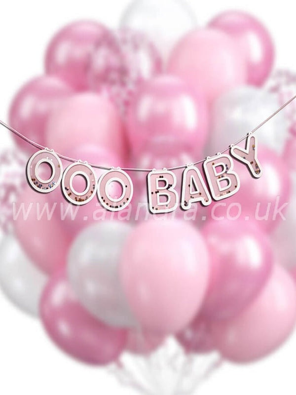 Ooo Baby Decorative Bunting Banner