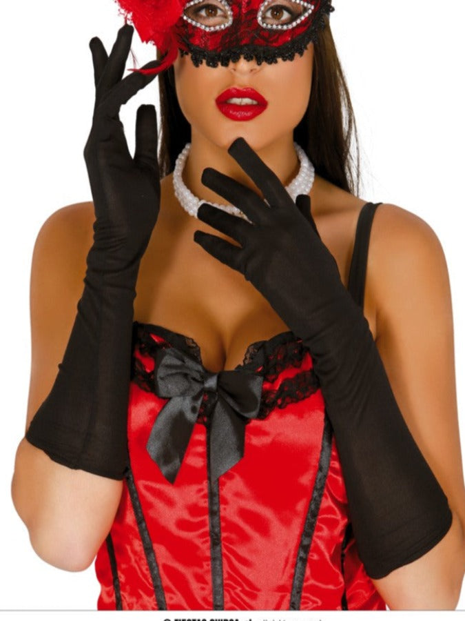 Pair Of long Black Gloves