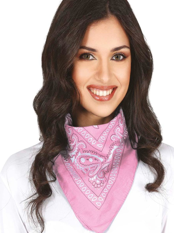 Pink cowgirl bandanna