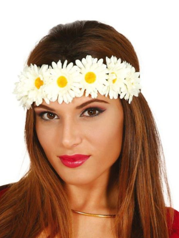 WHITE FLOWER HEADBAND