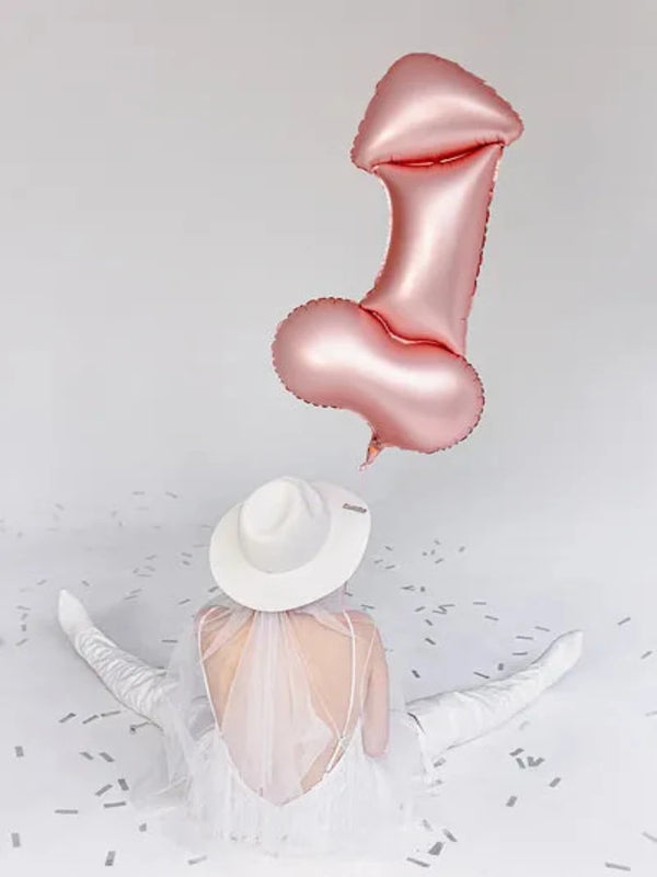 Willy Foil Rose Gold Balloon