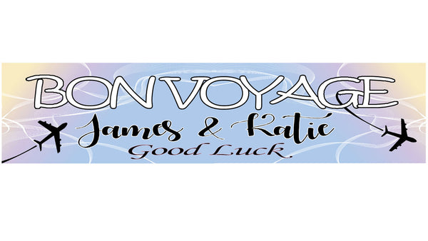 Personalised BON VOYAGE Banner