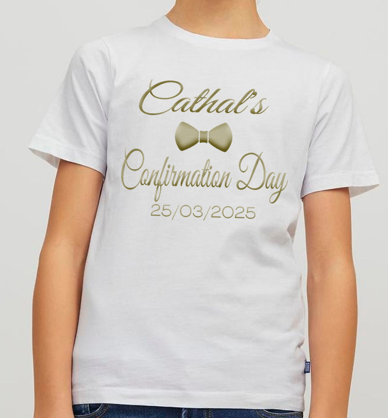 Personalised Boy Communion/Confirmation Tshirt