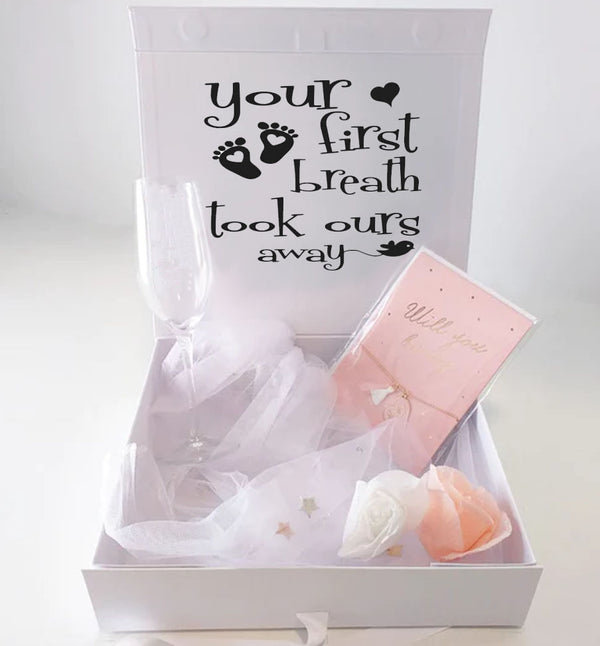 'You took Our Breath Away' Personalised Luxury Memory/Keepsake Box