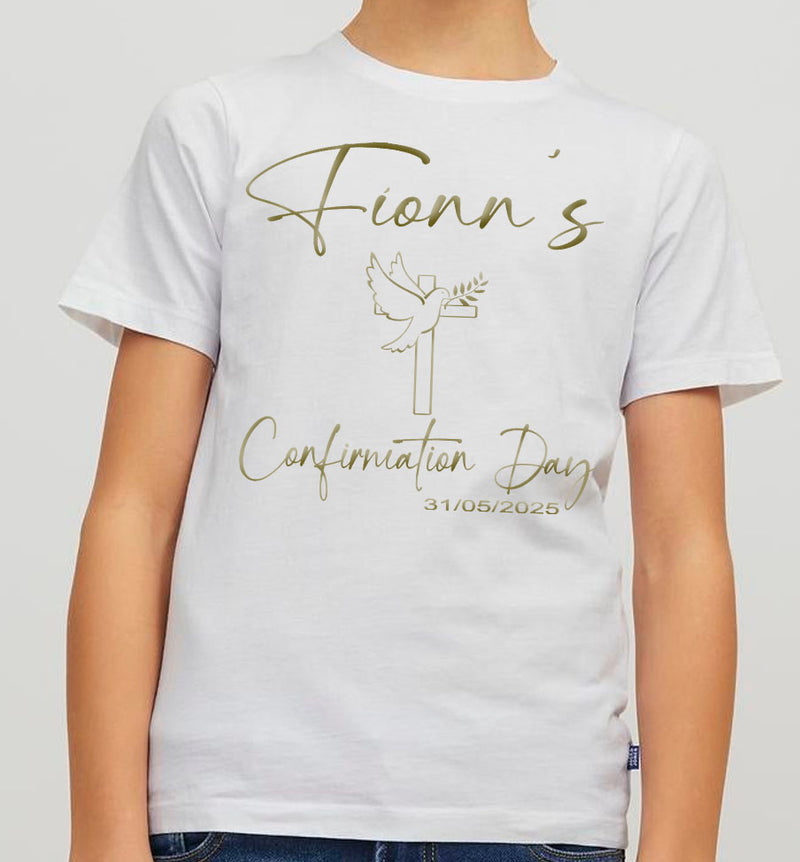 Personalised Confirmation Day Tshirt Script design