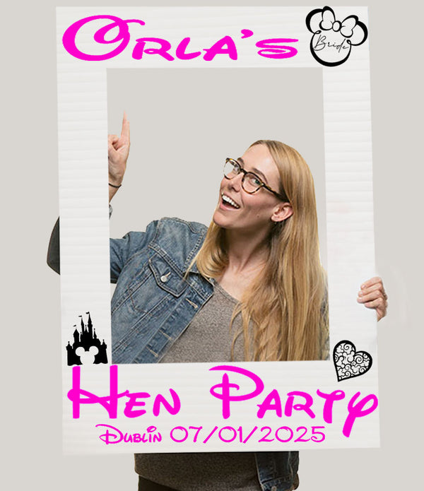 Personalised Fun Hen Party Selfie Frame