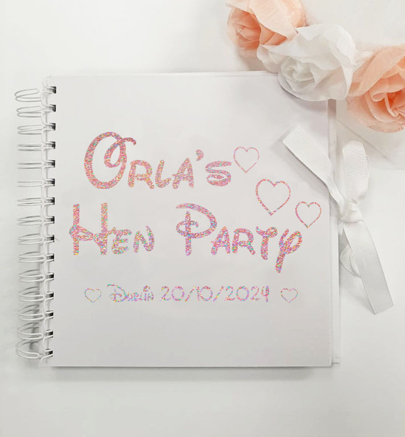 Personalised  Hen Party Memory Book