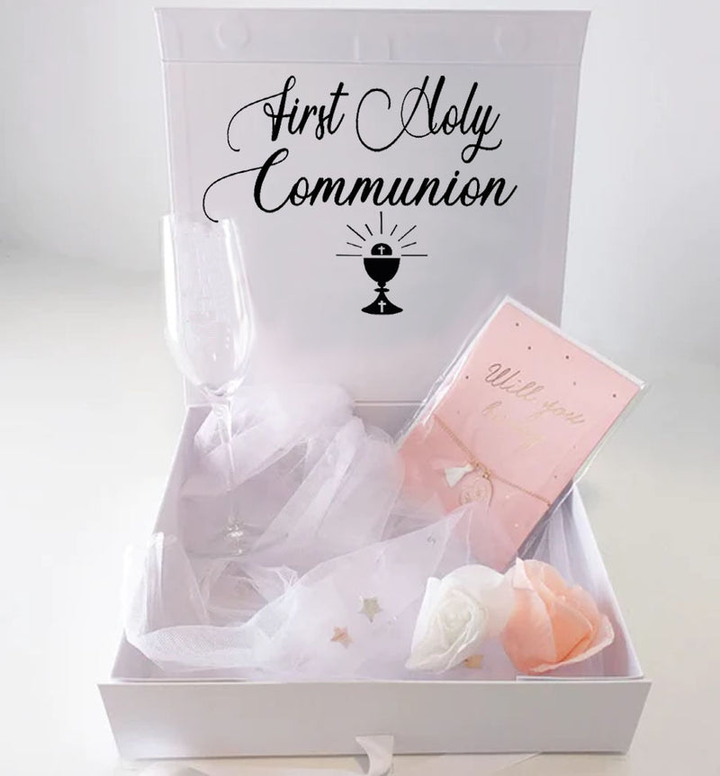 Luxury Personalised Boys First Holy communion Gift Box