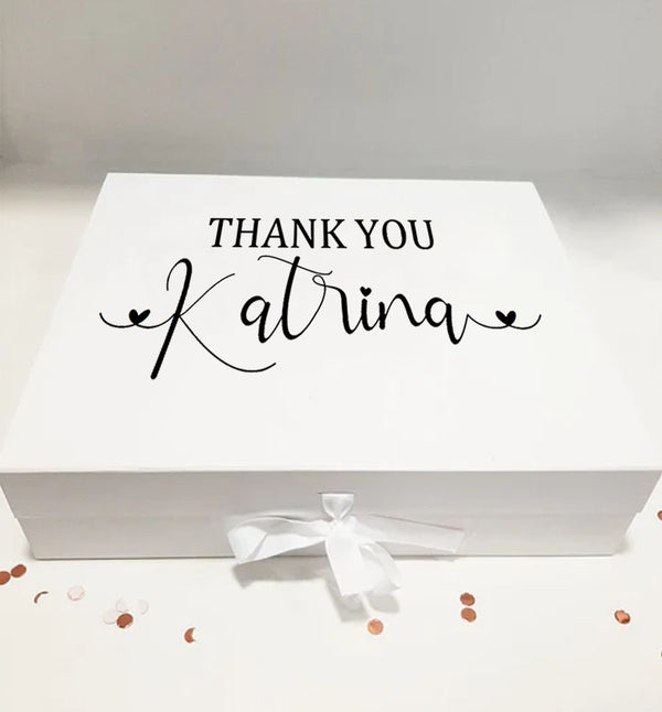 Luxury Personalised 'Thank You' gift box