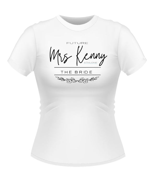 Personalised Classy Future Mrs Brides Hen Party Tshirt