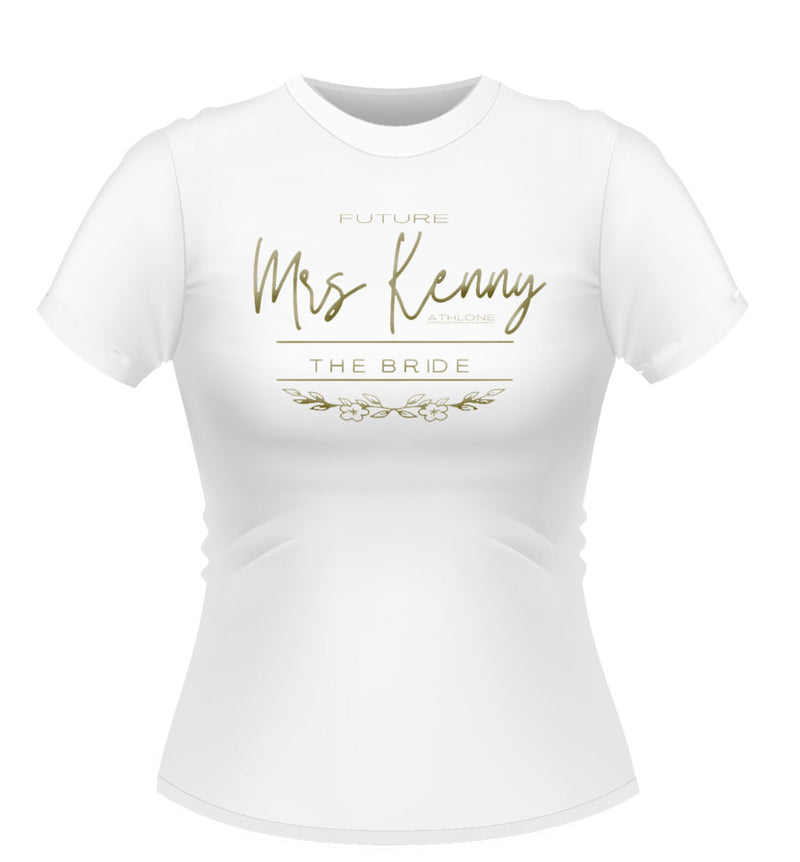 Personalised Classy Future Mrs Brides Hen Party Tshirt