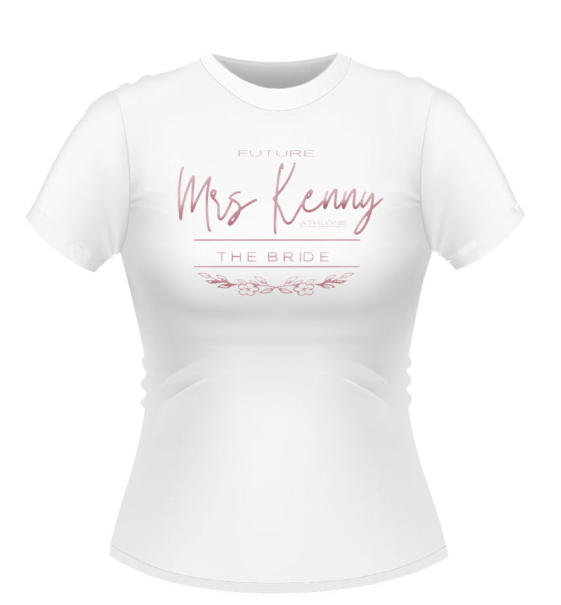 Personalised Classy Future Mrs Brides Hen Party Tshirt