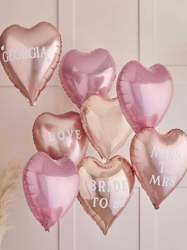 Customisable Heart Balloons With Stickers