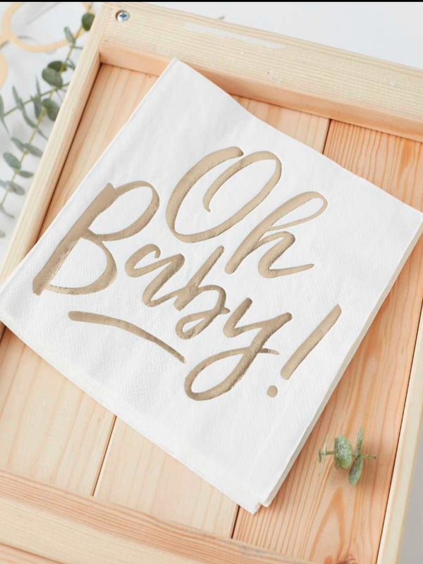 Oh Baby! Baby Shower Napkins