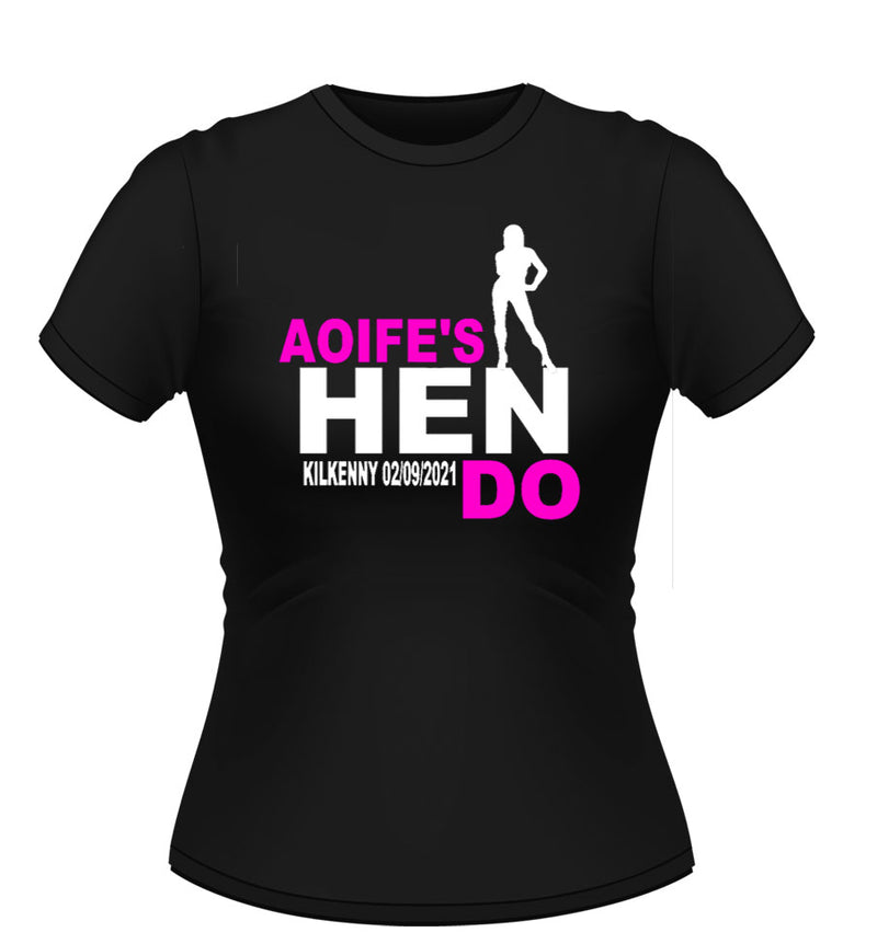 'Hen Do' Personalised T-Shirt