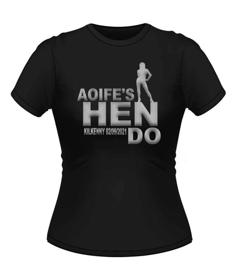 'Hen Do' Personalised T-Shirt