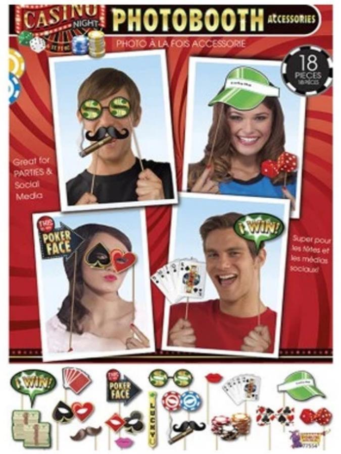 Casino Night Photobooth Accessories