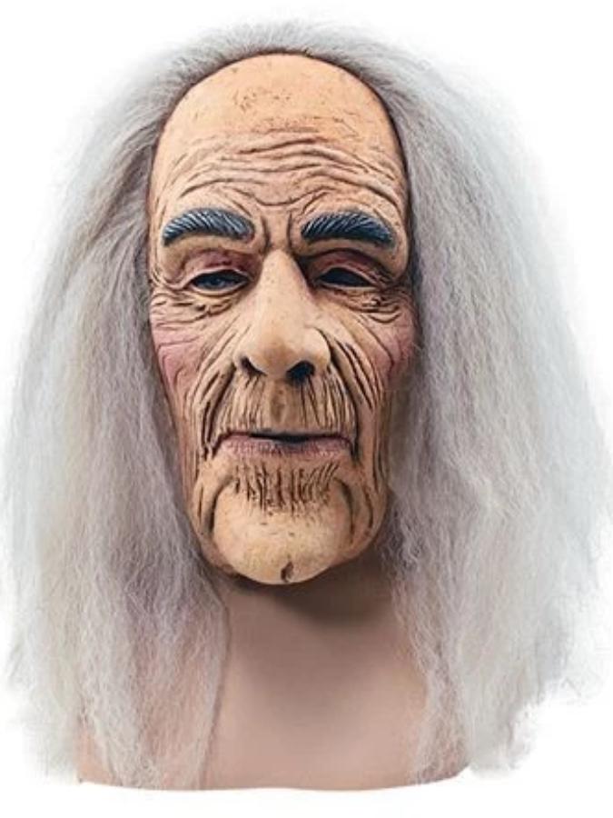 Creepy Old Man Mask And Hair