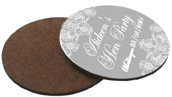 Vintage theme Personalised Hen Party Coaster