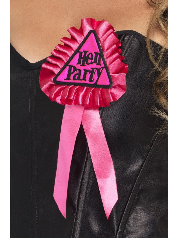 Hen Party Rosette smiffys