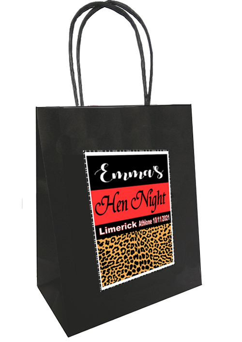 Leopard gift bags hotsell