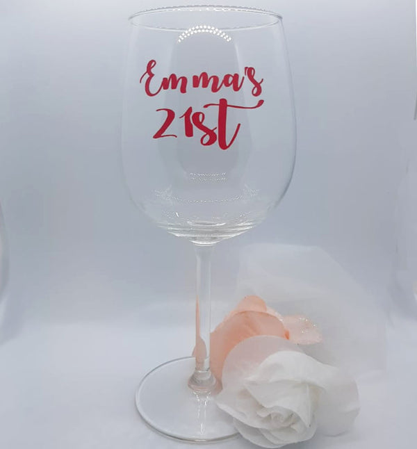 Wine Glass Personalised