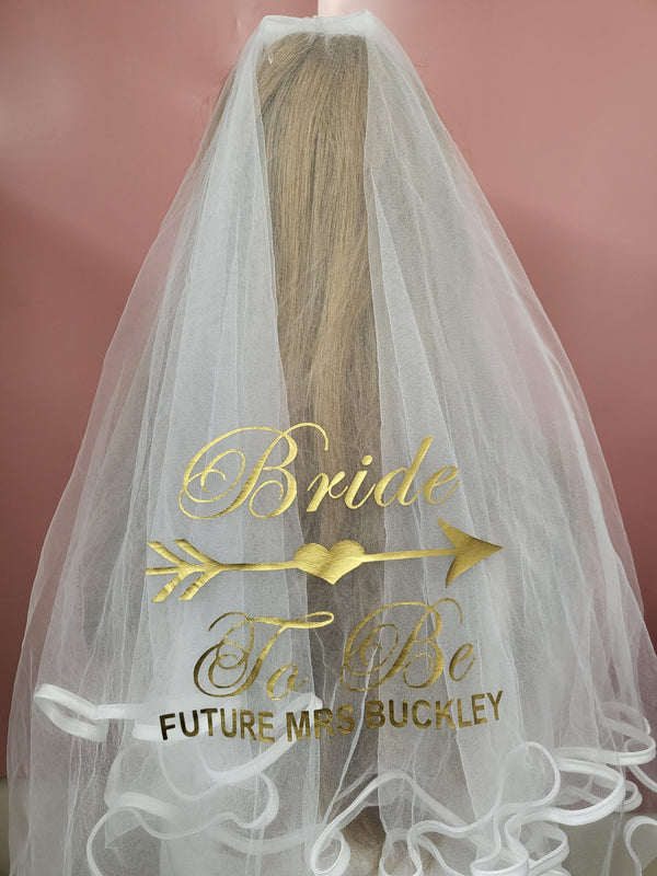Personalised Hen Party Veil