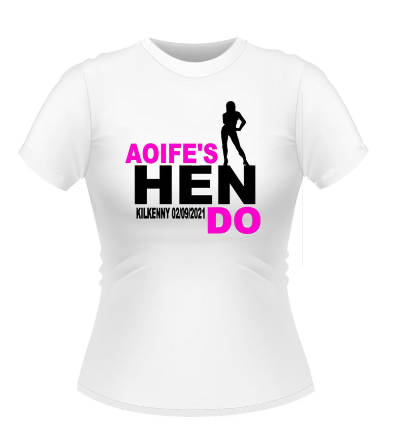 'Hen Do' Personalised T-Shirt